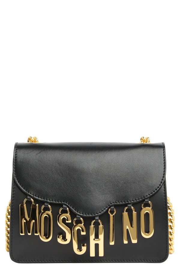 Gold Lettered Moschino Shoulder Bag