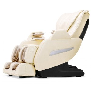 New Cream Full Body Zero Gravity Shiatsu Massage Chair Recliner 3D Massager Heat