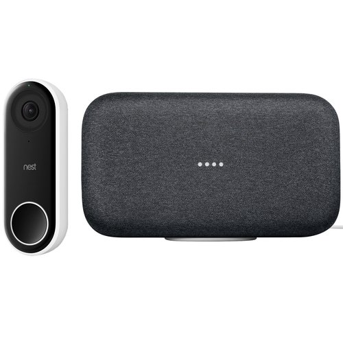 Google Home Max Wifi Smart Speaker with Google Assistant + Nest Hello Video Doorbell