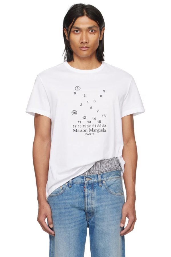 White Numeric T-Shirt