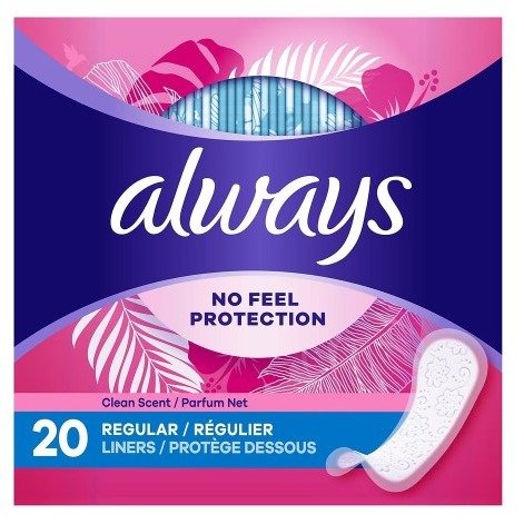 Thin, No Feel Protection Daily Liners Clean Scent, Regular Absorbency