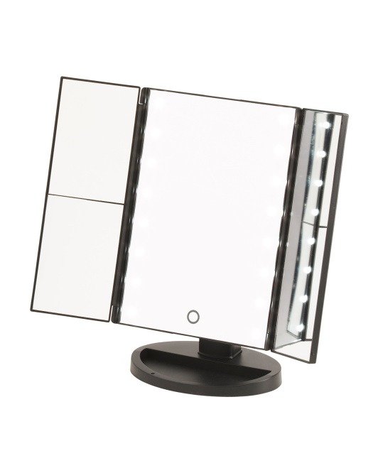 Trifold Led Light Up Makeup Mirror
