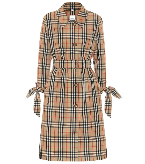 Claygate Vintage Check trench coat