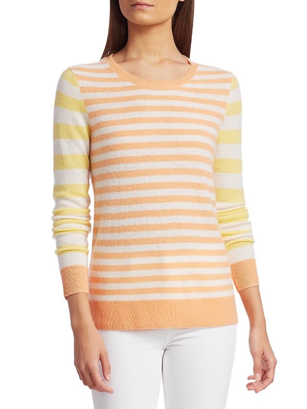 COLLECTION Stripe Cashmere Sweater