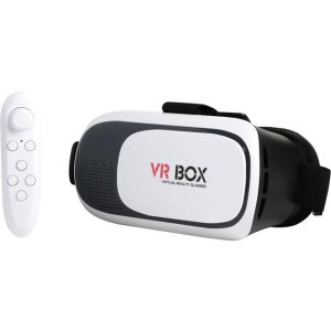 Refurbished: VR Box Headset with Bluetooth Remote Control Included - A Grade Like New