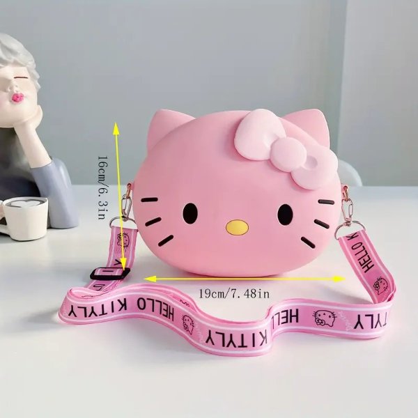 1pc Sanrio Cute Crossbody Bag, Cartoon Hello Kitty Sling Bag (Two Size To Choose)