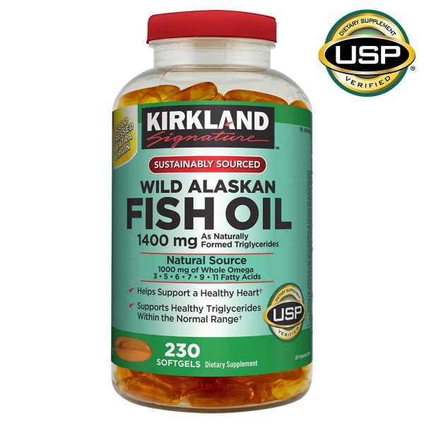 Signature Wild Alaskan Fish Oil 1400 mg., 230 Softgels