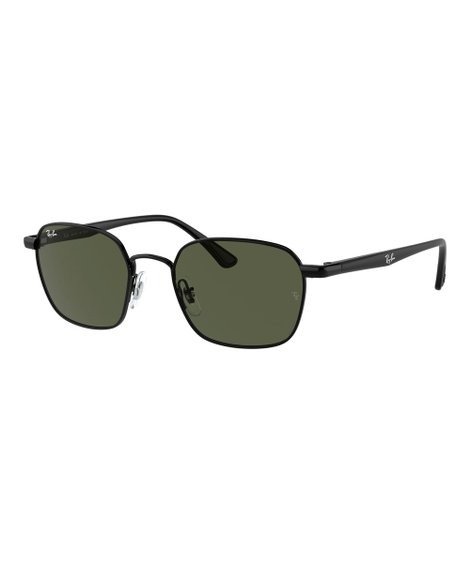 Black & Green Square Sunglasses