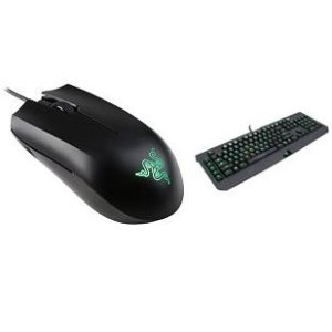 RAZER Abyssus Essential Wired USB Gaming Mouse & Goliathus (Control) Mat Bundle