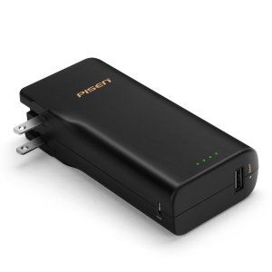 PISEN 2-in-1 Wall Charger and Power Bank 10000mAh
