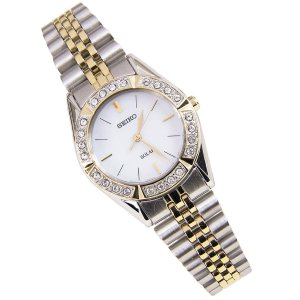Seiko Women's SUP094 Solar-Power Two-Tone Bracelet Watch
