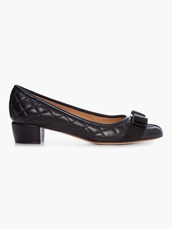 Vara Quilted Leather Pump