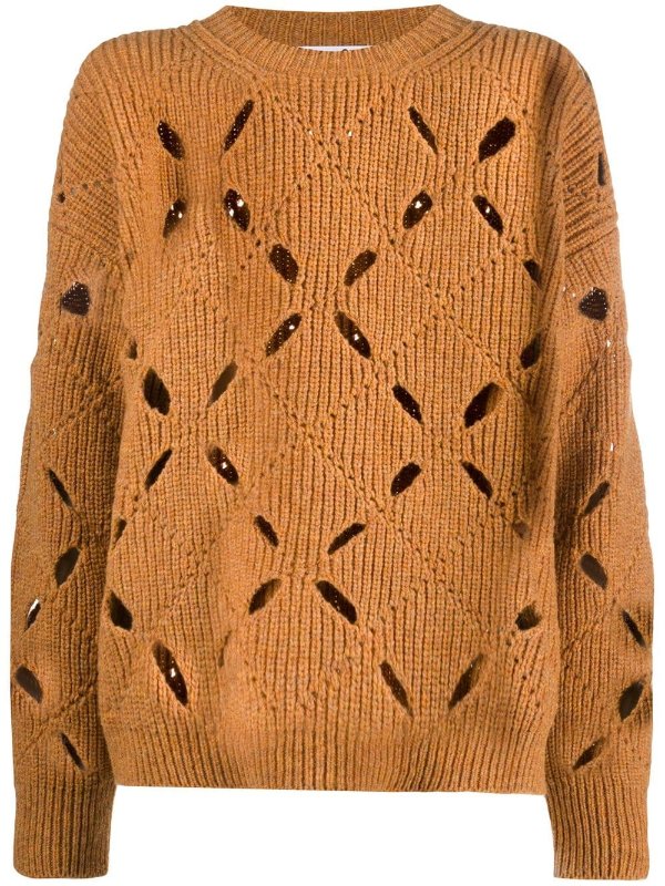 Argyle wool sweater
