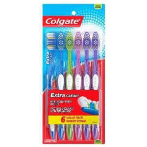 Colgate 高露洁中号牙刷头牙刷 6支装