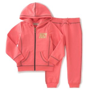 Juicy Couture Baby Girls' 2 Piece Hooded Jacket and Jog Pant Set @ Amazon