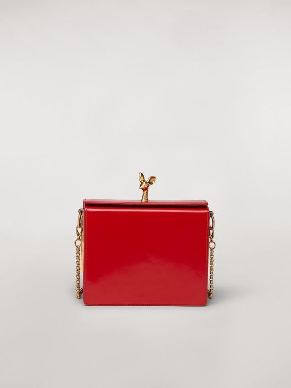 FAWN Bag In Shiny Calfskin Red from the Marni Fall/Winter 2019 collection | Marni Online Store