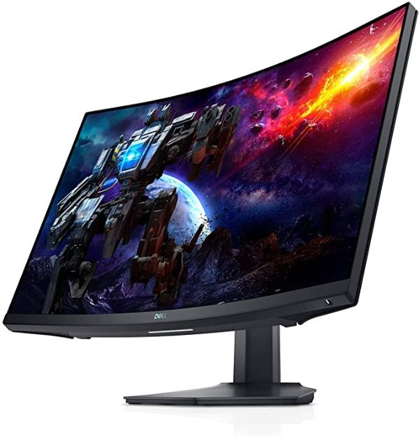 Curved Gaming Monitor 27 Inch Curved Monitor with 165Hz Refresh Rate, QHD (2560 x 1440) Display, Black - S2722DGM