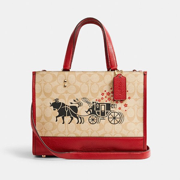 Lunar New Year Dempsey Carryall in Signature Canvas With Ox and Carriage