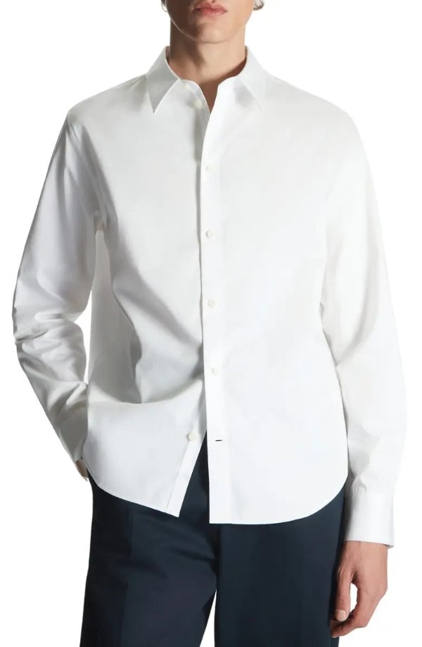纯棉经典白衬衫