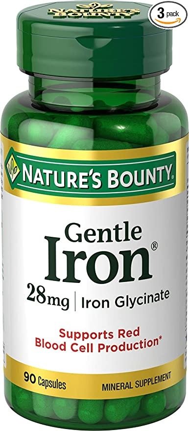 Gentle Iron 28 mg 90 Capsules (Pack of 3)