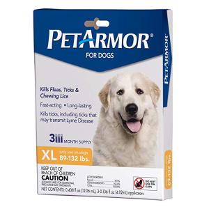 PetArmor for Dogs, Flea and Tick Treatment for Extra Large Dogs (89-132 Pounds)