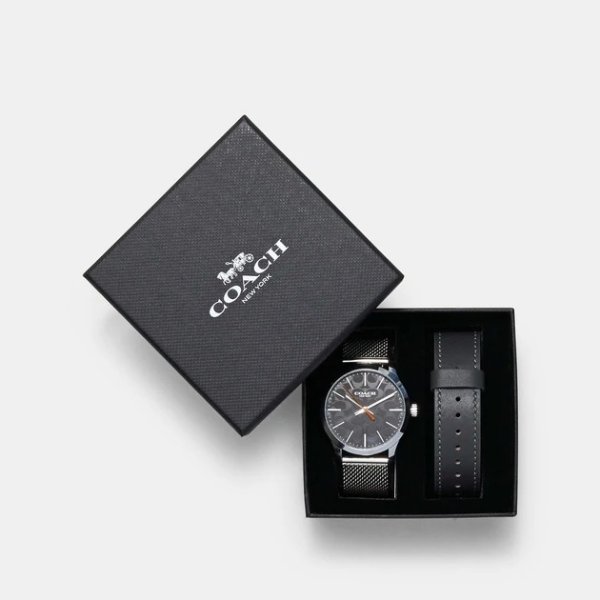 COACH Boxed Baxter Watch Gift Set, 39 Mm