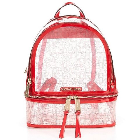 clear michael kors backpack