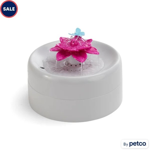 EveryYay Get Fresh Floral Pet Fountain, 12.5 Cups | Petco