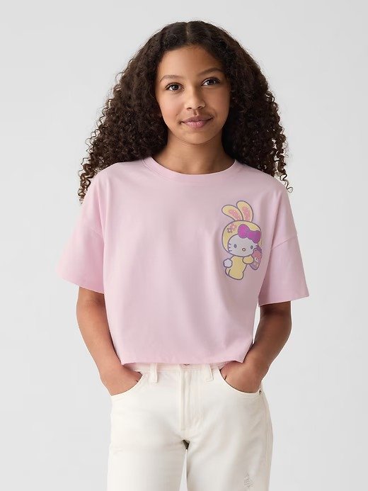 Kids Hello Kitty Relaxed Graphic T-Shirt