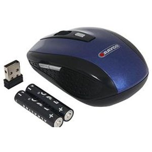Raygo® Wireless Optical Mouse - 2.4GHz, 6 Buttons, High Gloss Blue - R12-43093