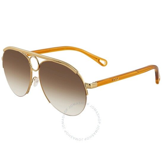 Gold Aviator Sunglasses CE152S8425914