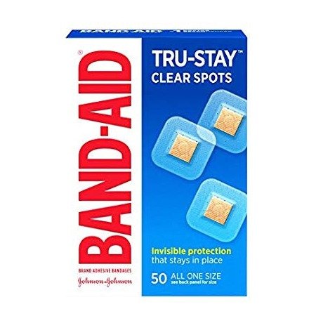 Brand Adhesive Bandages, Comfort-Flex Clear Spots, 50 Count