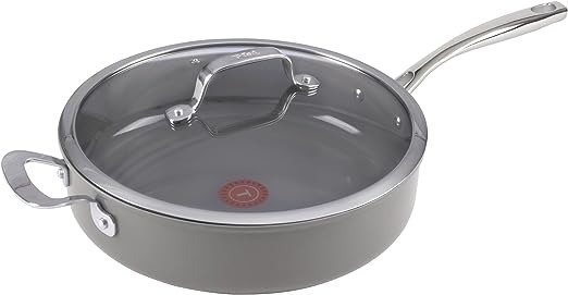 -fal Ceramic Excellence Reserve Nonsick Jumbo Cooker 5.5 QuarInducion Cookware, Pos and Pans