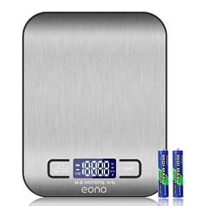 Eono 数字厨房秤 不锈钢材质适用于烘培厨房爱好者