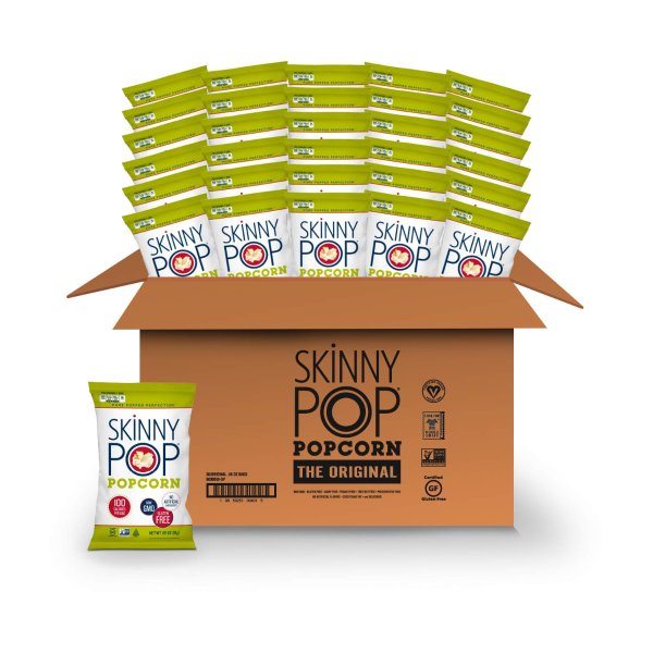 SkinnyPop Original Popcorn 0.65 Ounce (Pack of 30)