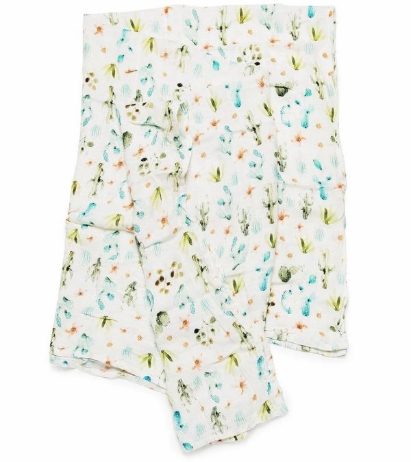 Luxe Muslin Swaddle - Cactus Floral