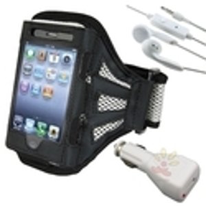 Deluxe ArmBand for Apple iPhone 4 / 4S Bundle