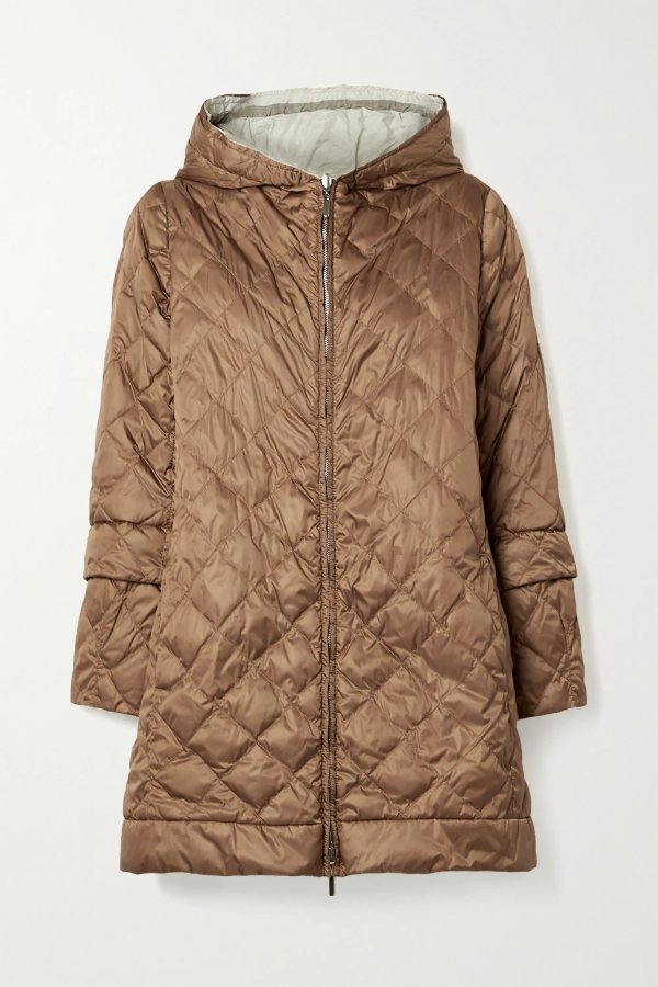 The Cube Enovel hooded quilted shell down jacket