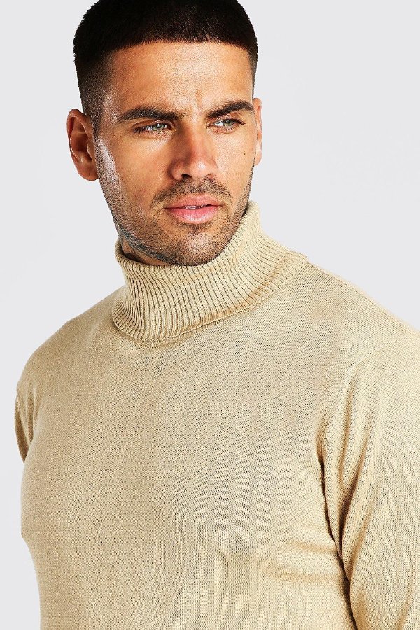Turtleneck Sweater | boohooMAN