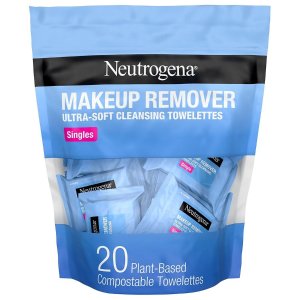 Neutrogena第2件半价独立包装卸妆巾 20个