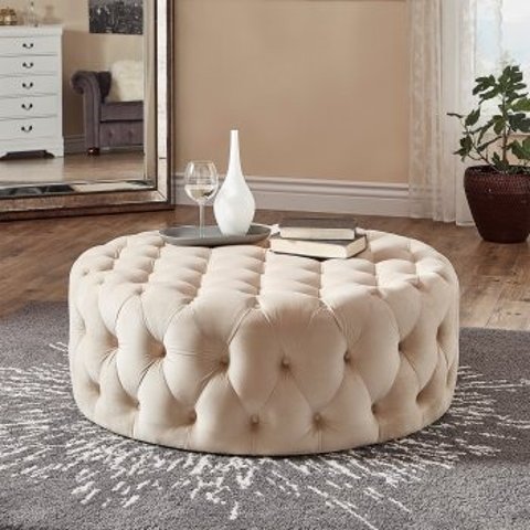 belham living sandrine tufted storage ottoman with tray table