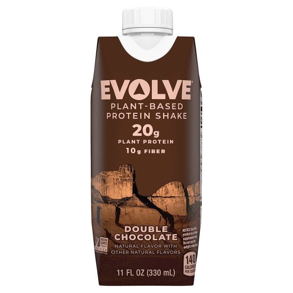 EVOLVE 双倍巧克力植物蛋白营养奶昔 11oz 18罐