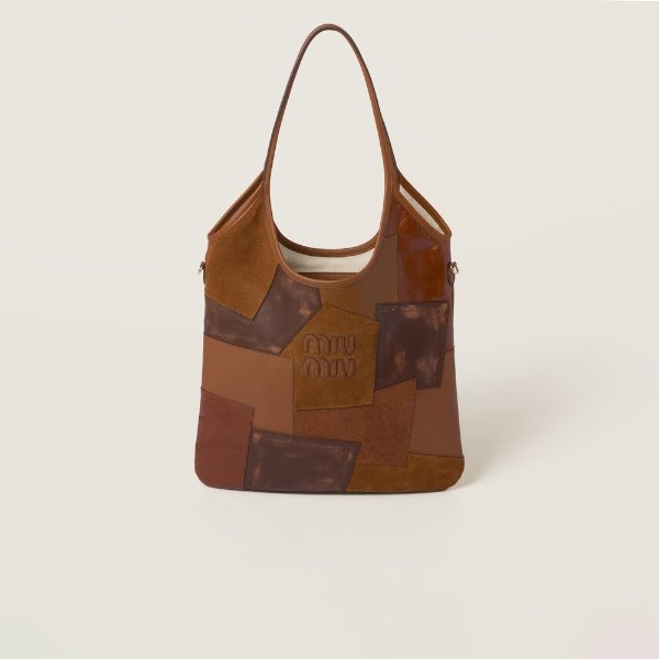 IVY leather patchwork bag