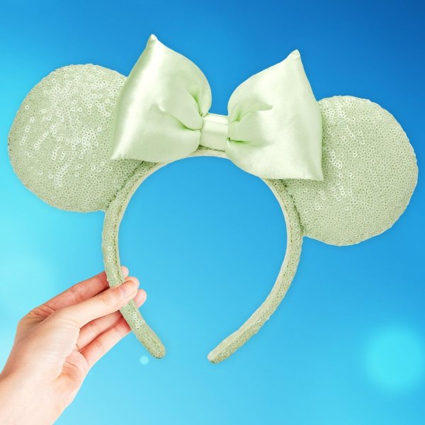 Minnie Mouse Sequined Ear Headband – Mint | shopDisney