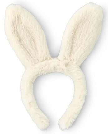 成人版 毛绒兔兔头箍