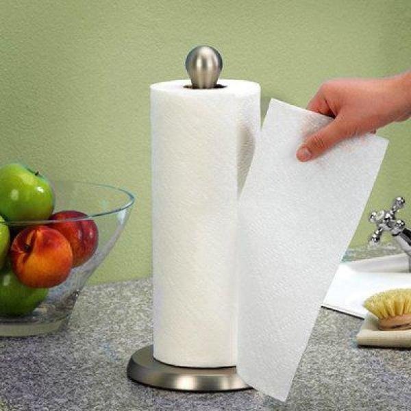 Nickel Teardrop Paper Towel Holder