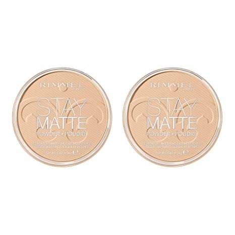 Stay Matte Pressed Powder, Creamy Natural, 0.49 Ounce (Pack of 2)