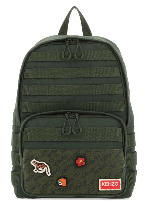 Jungle Patch Zipped Backpack