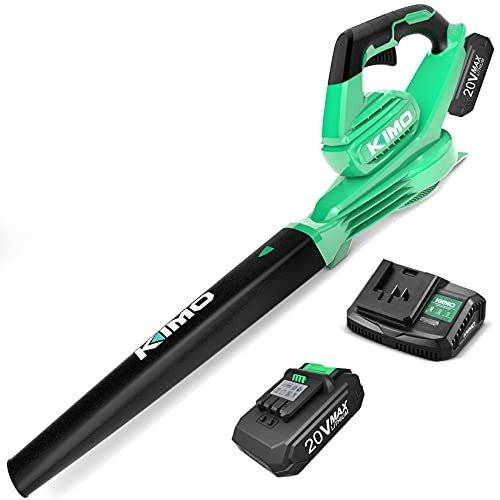 Electric Leaf Blower - 20V Leaf Blower Cordless with Battery & Charger, 200 CFM 170 MPH Electric Leaf And Snow Blower, Variable-Speed, Battery Leaf Blower Lightweight for Yard, Work Around The House