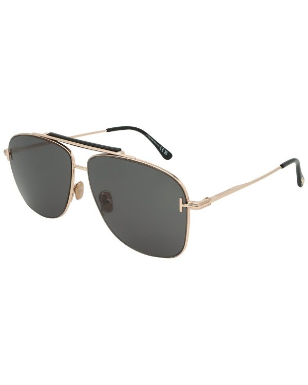 Men's FT1017 60mm Sunglasses / Gilt